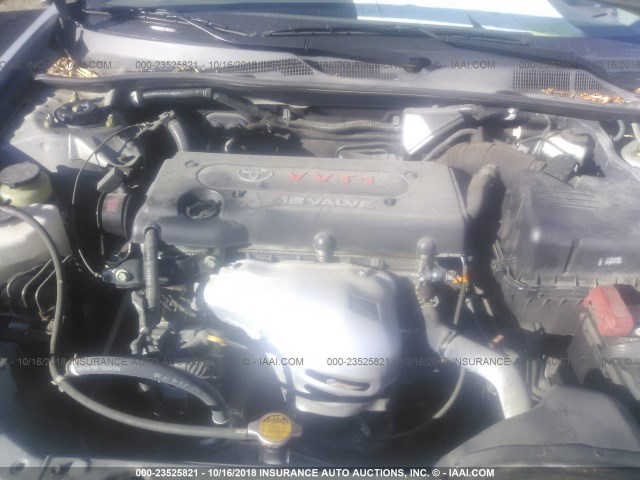 4T1BE32K15U531181 - 2005 TOYOTA CAMRY LE/XLE/SE SILVER photo 10