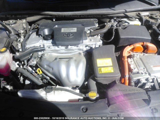 4T1BD1FK5CU017851 - 2012 TOYOTA CAMRY HYBRID/LE/XLE 灰色 照片 10