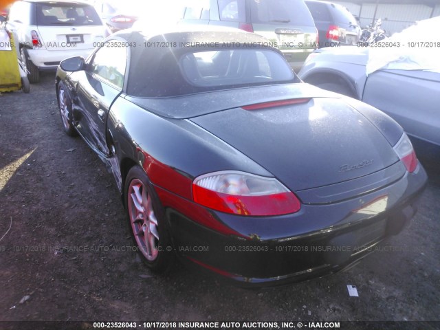 WP0CA29864S620229 - 2004 PORSCHE BOXSTER BLACK photo 3