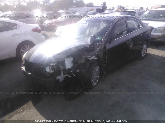 JF1GE61658H501877 - 2008 SUBARU IMPREZA 2.5I BLACK photo 2