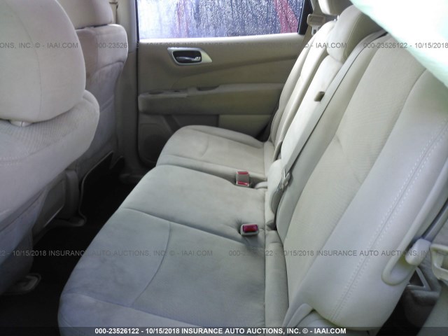 5N1AR2MM6FC609082 - 2015 NISSAN PATHFINDER S/SV/SL/PLATINUM Dark Brown photo 8