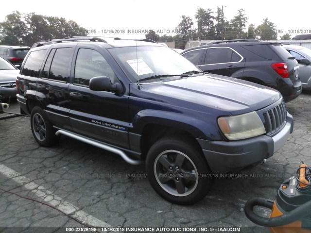 1J4GW48S64C180755 - 2004 JEEP GRAND CHEROKEE LAREDO/COLUMBIA/FREEDOM Dark Blue photo 1