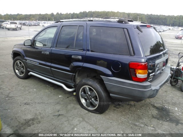 1J4GW48S64C180755 - 2004 JEEP GRAND CHEROKEE LAREDO/COLUMBIA/FREEDOM Dark Blue photo 3