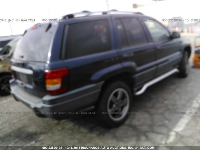 1J4GW48S64C180755 - 2004 JEEP GRAND CHEROKEE LAREDO/COLUMBIA/FREEDOM Dark Blue photo 4