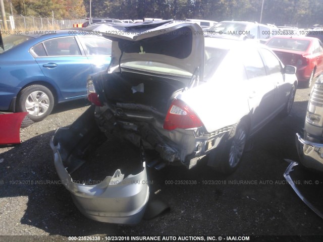 3FADP0L30AR136462 - 2010 FORD FUSION HYBRID SILVER photo 4