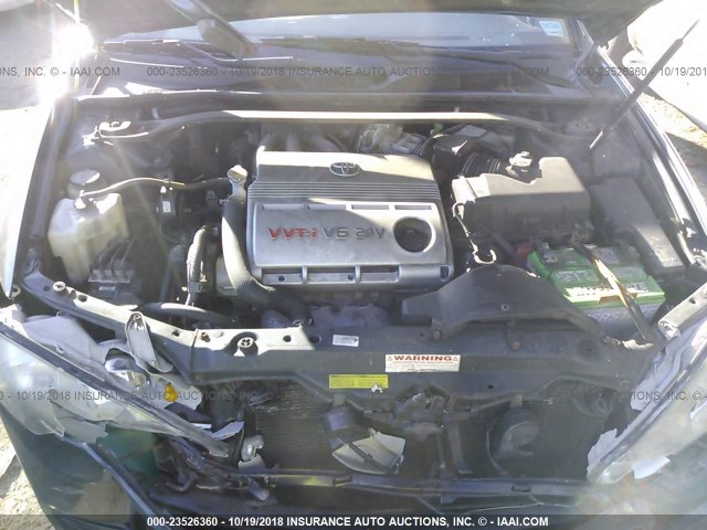4T1BF30K35U107274 - 2005 TOYOTA CAMRY LE/XLE/SE 绿色 照片 10