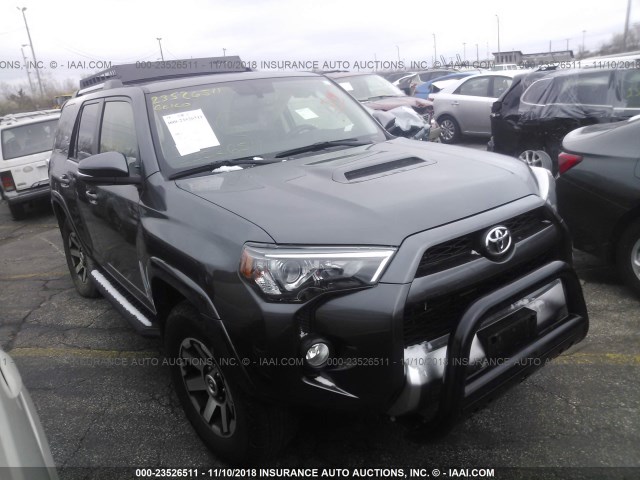JTEBU5JR8H5418730 - 2017 TOYOTA 4RUNNER SR5 PREM/LTDL/TRAIL/TRD Szary zdjęcie 1