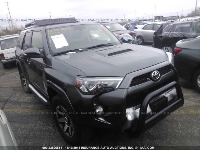 JTEBU5JR8H5418730 - 2017 TOYOTA 4RUNNER SR5 PREM/LTDL/TRAIL/TRD GRAY photo 1