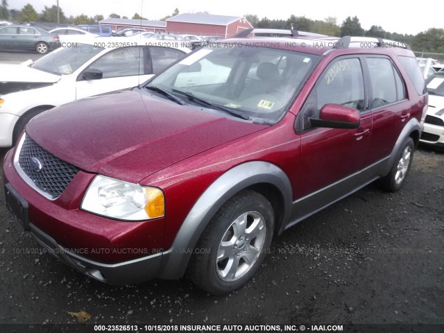 1FMZK05176GA15111 - 2006 FORD FREESTYLE SEL RED photo 2