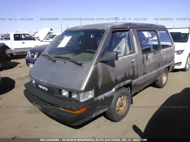 JT4YR29V6G5003758 - 1986 TOYOTA VAN WAGON CARGO BROWN photo 2