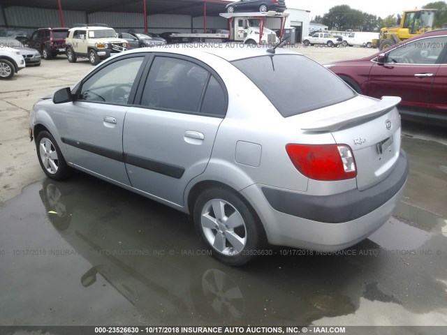 KNADE123086404311 - 2008 KIA RIO LX/SX SILVER photo 3