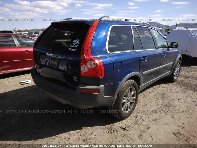 YV4CZ852161287201 - 2006 VOLVO XC90 V8 BLUE photo 4