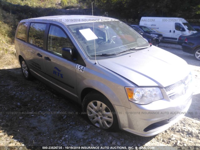 2C4RDGBG7GR117461 - 2016 DODGE GRAND CARAVAN SE GRAY photo 1