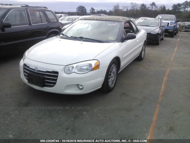 1C3EL55R14N346783 - 2004 CHRYSLER SEBRING LXI WHITE photo 2