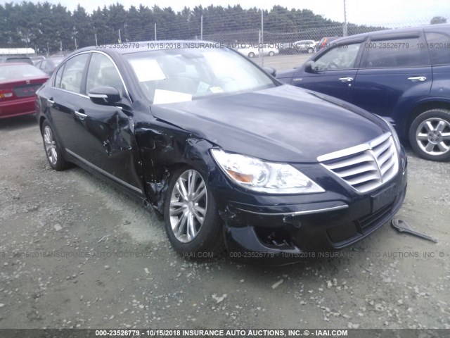 KMHGC4DF0BU125521 - 2011 HYUNDAI GENESIS 4.6L BLACK photo 1