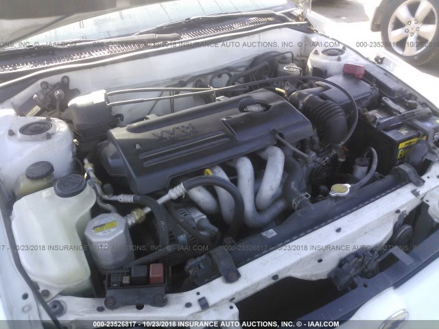 1Y1SK528X1Z418478 - 2001 CHEVROLET GEO PRIZM LSI WHITE photo 10