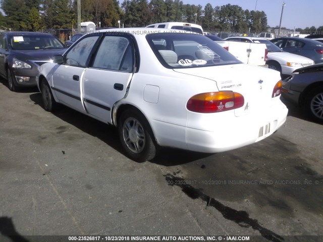 1Y1SK528X1Z418478 - 2001 CHEVROLET GEO PRIZM LSI WHITE photo 3