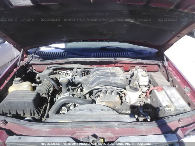 1FMZU73K25UB25112 - 2005 FORD EXPLORER XLT/XLT SPORT/NBX 红色 照片 10