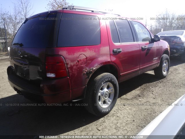1FMZU73K25UB25112 - 2005 FORD EXPLORER XLT/XLT SPORT/NBX 红色 照片 4