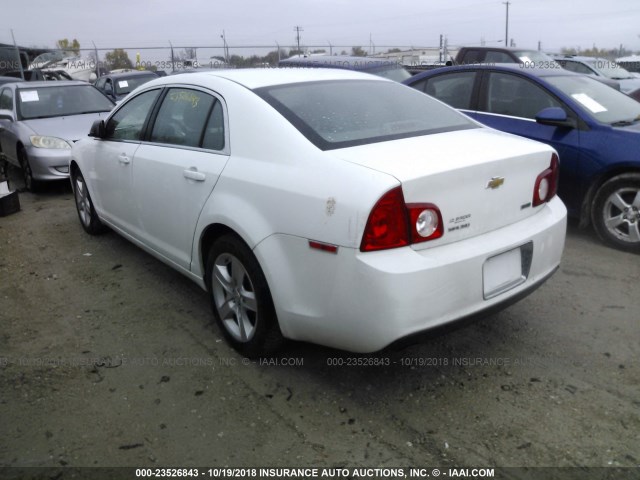 1G1ZA5E0XAF282097 - 2010 CHEVROLET MALIBU LS 白色 照片 3
