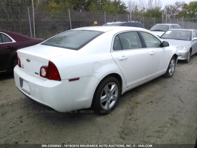 1G1ZA5E0XAF282097 - 2010 CHEVROLET MALIBU LS 白色 照片 4