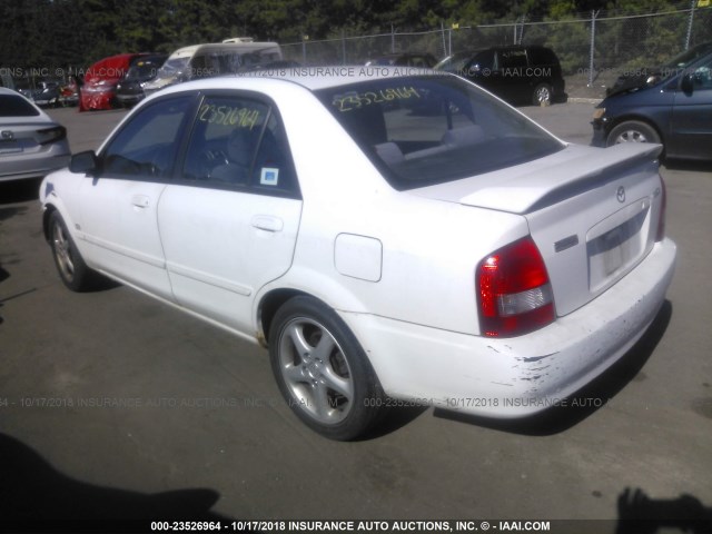 JM1BJ226210415230 - 2001 MAZDA PROTEGE LX/ES WHITE photo 3