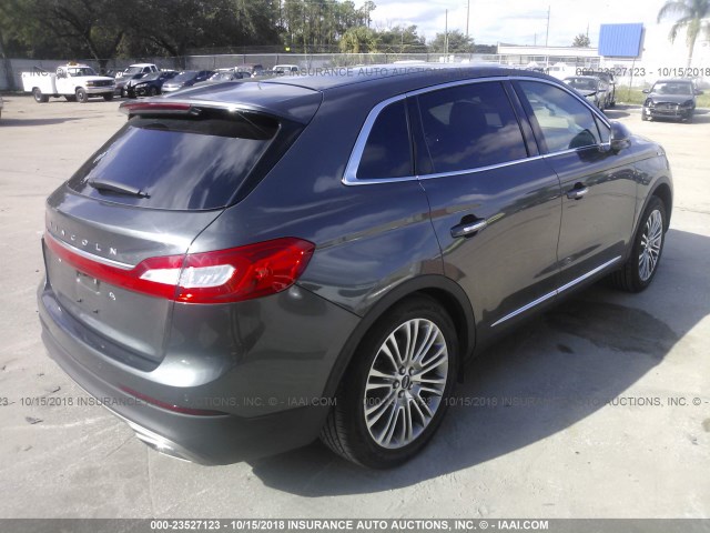 2LMPJ6LR2JBL17982 - 2018 LINCOLN MKX RESERVE GRAY photo 4