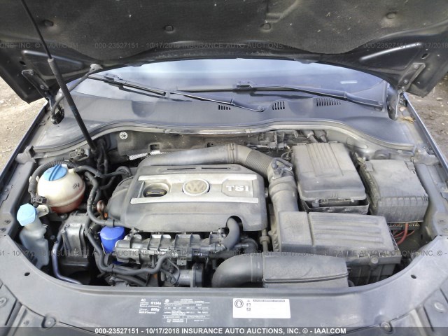 WVWJK7AN2AE062425 - 2010 VOLKSWAGEN PASSAT KOMFORT GRAY photo 10