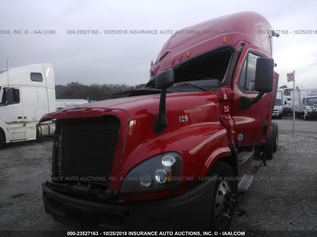 3AKJGLD59FSGR7960 - 2015 FREIGHTLINER CASCADIA 125  RED photo 2