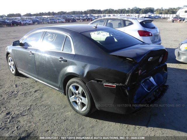1G1ZC5EB8AF223612 - 2010 CHEVROLET MALIBU 1LT BLACK photo 3