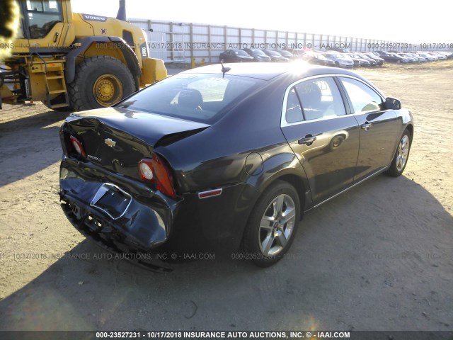 1G1ZC5EB8AF223612 - 2010 CHEVROLET MALIBU 1LT BLACK photo 4