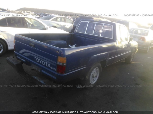 JT4RN56S1E0022076 - 1984 TOYOTA PICKUP XTRACAB RN56 SR5 BLUE photo 4