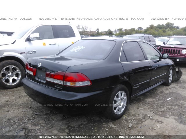 JHMCG66892C021535 - 2002 HONDA ACCORD EX/SE BLACK photo 4