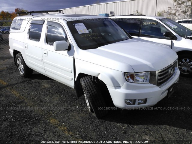 5FPYK1F54CB460541 - 2012 HONDA RIDGELINE RTL WHITE photo 1