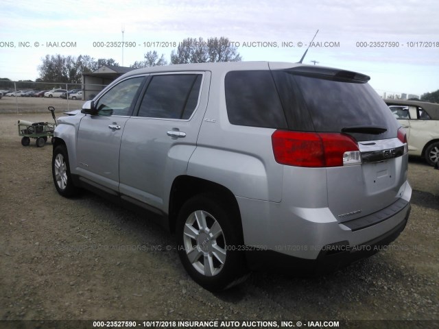 2GKALMEK2C6202819 - 2012 GMC TERRAIN SLE SILVER photo 3