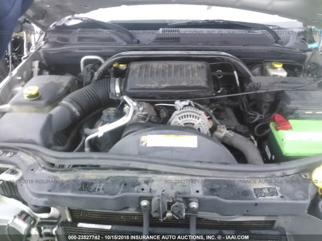 1J8HG48P87C653510 - 2007 JEEP COMMANDER SILVER photo 10