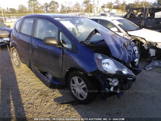 JHMGE8H30BC027955 - 2011 HONDA FIT BLUE photo 1