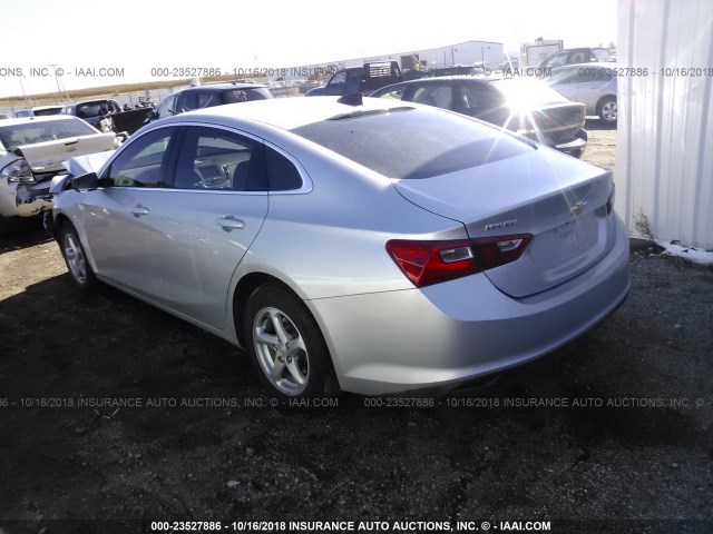 1G1ZB5ST3GF337106 - 2016 CHEVROLET MALIBU LS 银色 照片 3