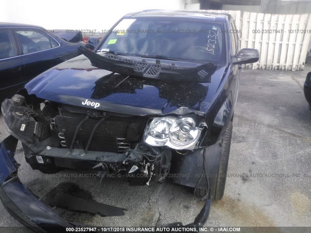 1J8HR78308C152332 - 2008 JEEP GRAND CHEROKEE SRT-8 BLACK photo 6