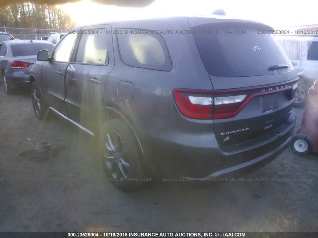 1C4RDJDG8JC278038 - 2018 DODGE DURANGO GT GRAY photo 3