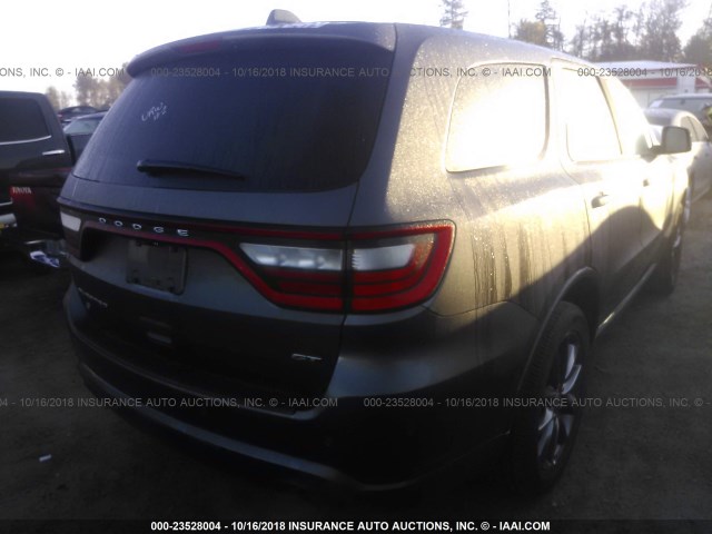 1C4RDJDG8JC278038 - 2018 DODGE DURANGO GT GRAY photo 4