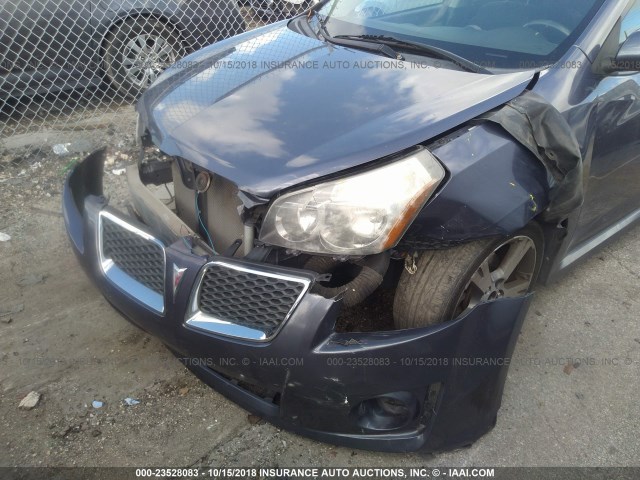 5Y2SR67069Z444628 - 2009 PONTIAC VIBE GT BLUE photo 6