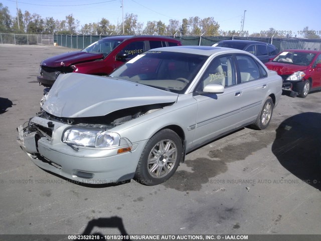 YV1TS59H241370941 - 2004 VOLVO S80 2.5T GRAY photo 2