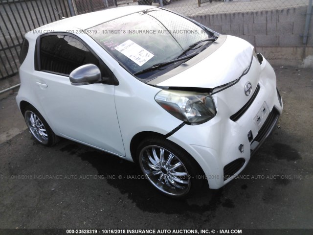 JTNJJXB02CJ009123 - 2012 TOYOTA SCION IQ WHITE photo 1