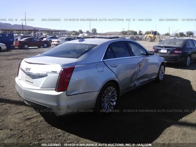 1G6AS5SS8J0168189 - 2018 CADILLAC CTS PREMIUM LUXURY SILVER photo 4