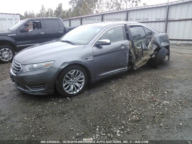 1FAHP2F80DG229952 - 2013 FORD TAURUS LIMITED GRAY photo 2