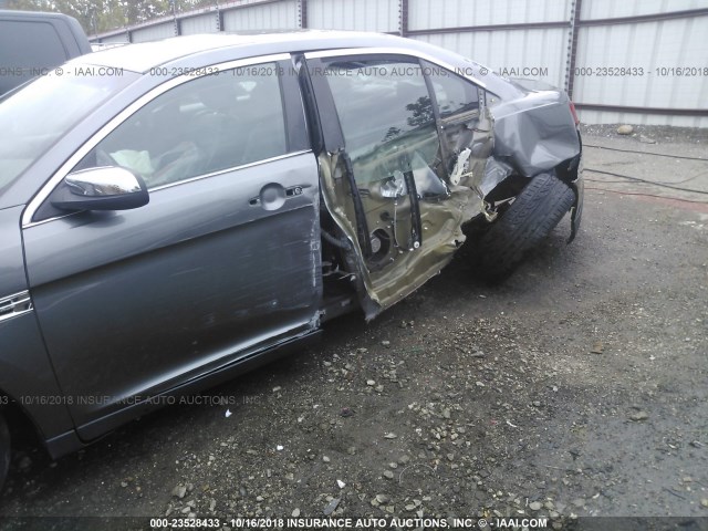 1FAHP2F80DG229952 - 2013 FORD TAURUS LIMITED GRAY photo 6