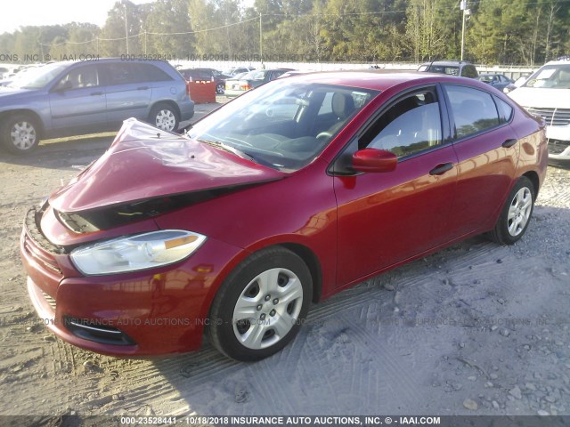 1C3CDFAA0DD261014 - 2013 DODGE DART SE/AERO RED photo 2