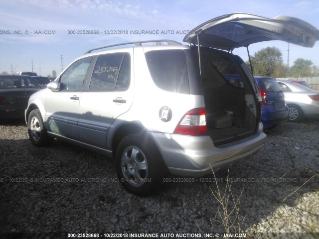 4JGAB57E15A544873 - 2005 MERCEDES-BENZ ML 350 ვერცხლისფერი ფოტო 3