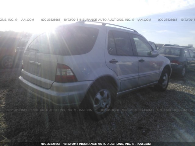 4JGAB57E15A544873 - 2005 MERCEDES-BENZ ML 350 ვერცხლისფერი ფოტო 4